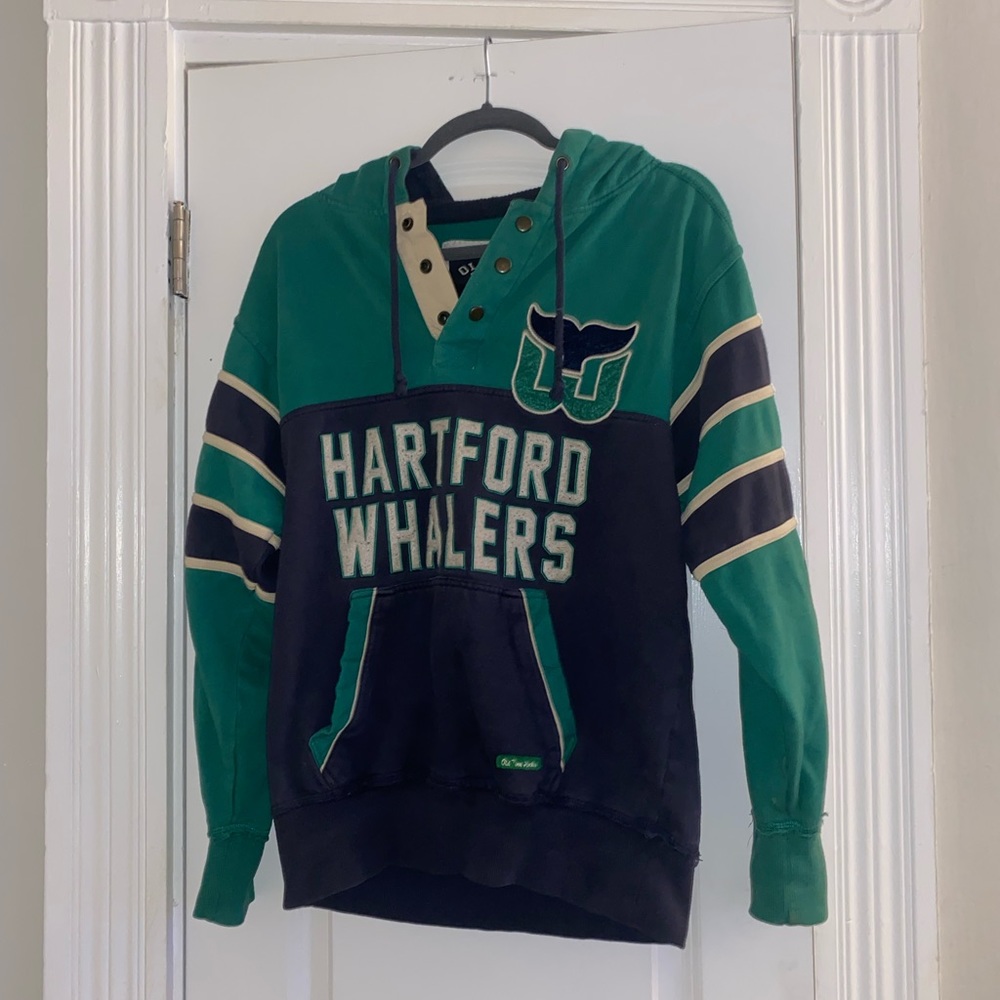 Women’s NHL Whalers Hoodie - Old Time Hockey Size: S